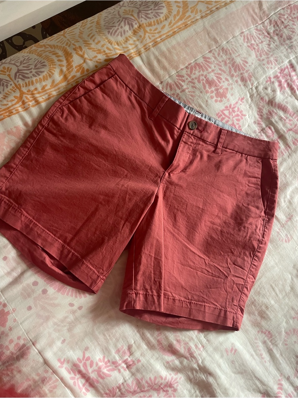Old Navy Coral Chino Bermuda Shorts
